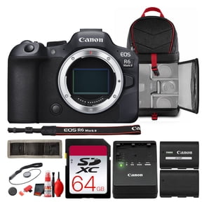 Canon EOS R6 Mark II Mirrorless Camera 24.2MP Full Frame | 4K60 10-bit Video, Dual Pixel CMOS AF II, DIGIC X, Cropping Guide Firmware (International Model)