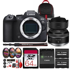 Canon EOS R6 Mark II Mirrorless Camera 24.2MP Full Frame | 4K60 10-bit Video, Dual Pixel CMOS AF II, DIGIC X, Cropping Guide Firmware (International Model)