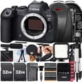 thumbnail image 1 of Canon EOS R6 Mark II Mirrorless Camera (Body Only) with 2 Pack 32GB Memory Card + Case + LED Flash + SV Premium Accessory Bundle (International Version), 1 of 9