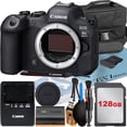 thumbnail image 1 of Canon EOS R6 Mark II Mirrorless Camera (Body) with 4K Video + 128GB Memory Card + Case + ZeeTech Accessory Bundle (International Version), 1 of 10