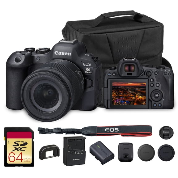 Canon EOS R6 Mark II Mirrorless Camera with RF 24-105mm f/4-7.1 IS STM Lens | 24.2MP, Full-Frame, 4K 60p, Dual Pixel CMOS AF II, f/4 Aperture