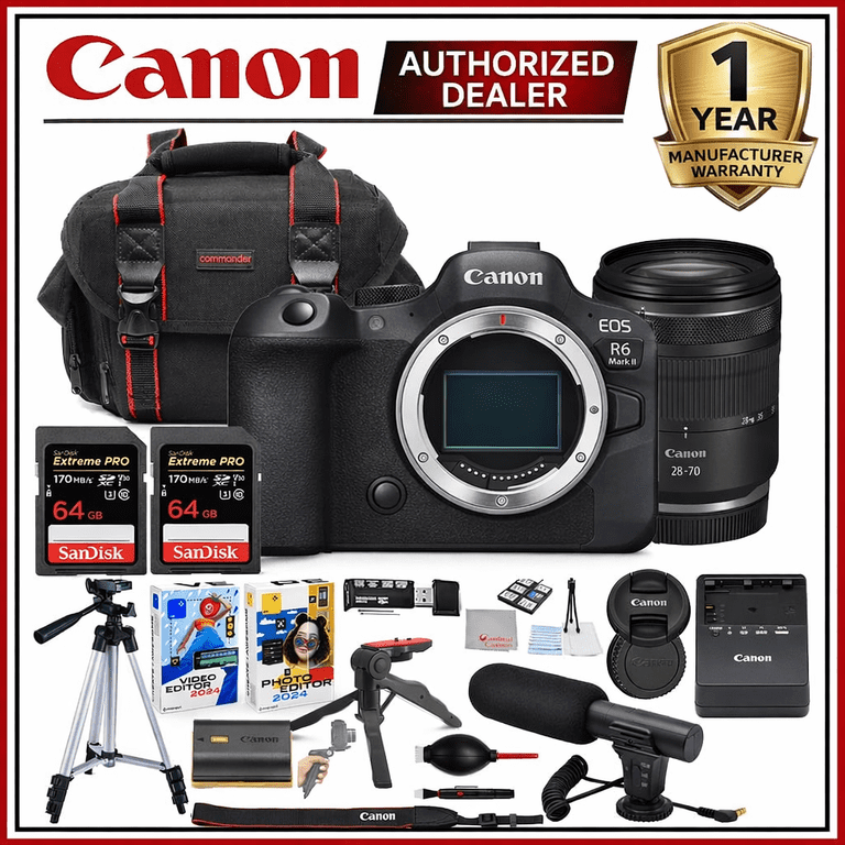 Canon EOS R6 Mark II Mirrorless Camera with RF 28-70mm STM Lens