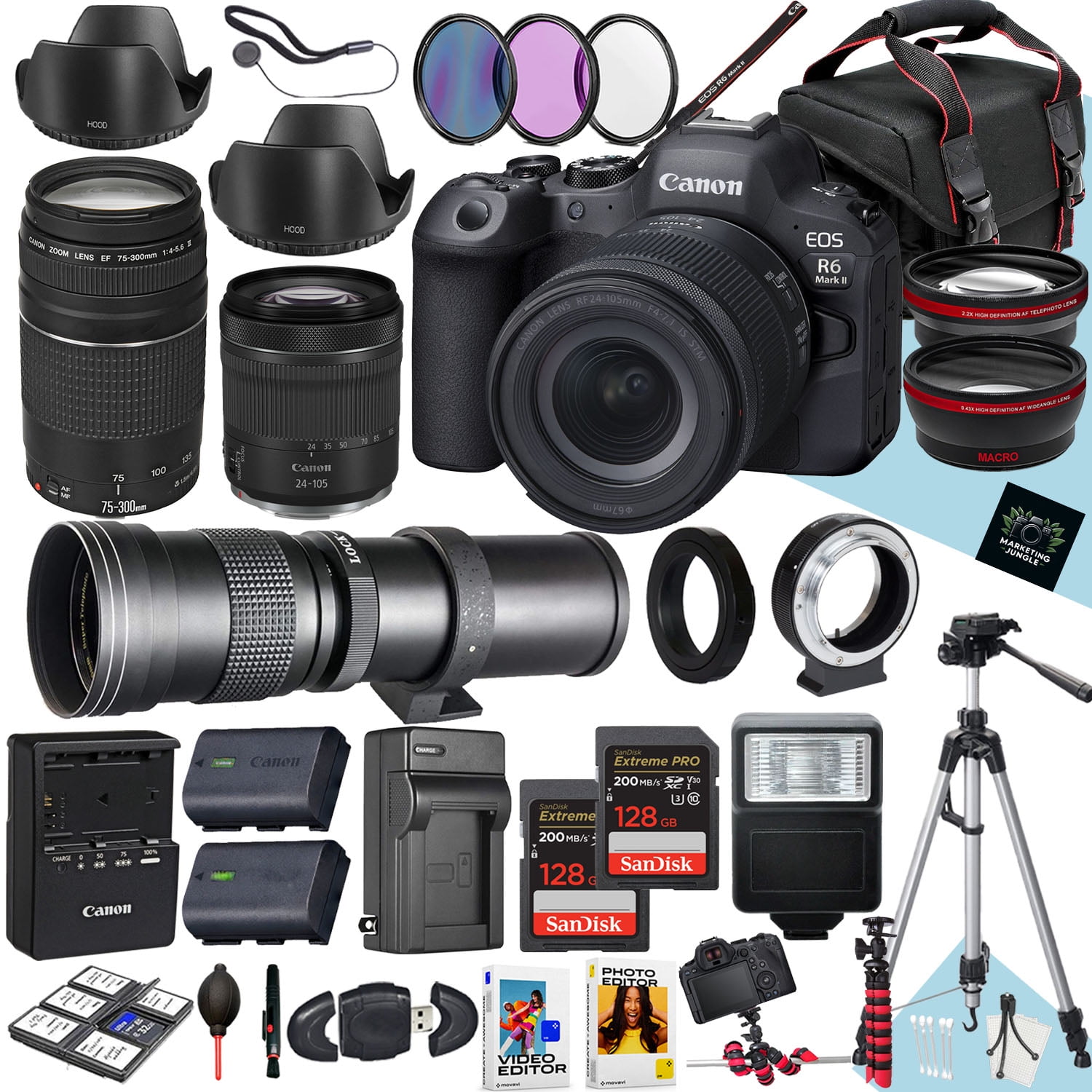 Canon EOS R6 Mark II Mirrorless Camera With 24-105mm f/4-7.1 IS 