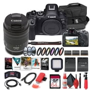 Canon EOS R6 Mark II Mirrorless Camera with 24-105mm F/4-7.1 Lens 5666C018 + LED Light + More International Version