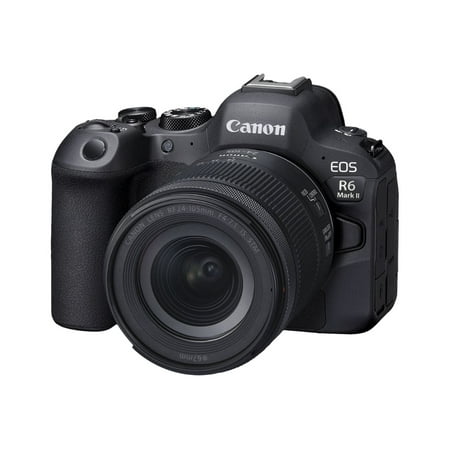 Canon - EOS R6 Mark II Mirrorless Camera with RF 24-105mm f/4L IS USM Lens - Black