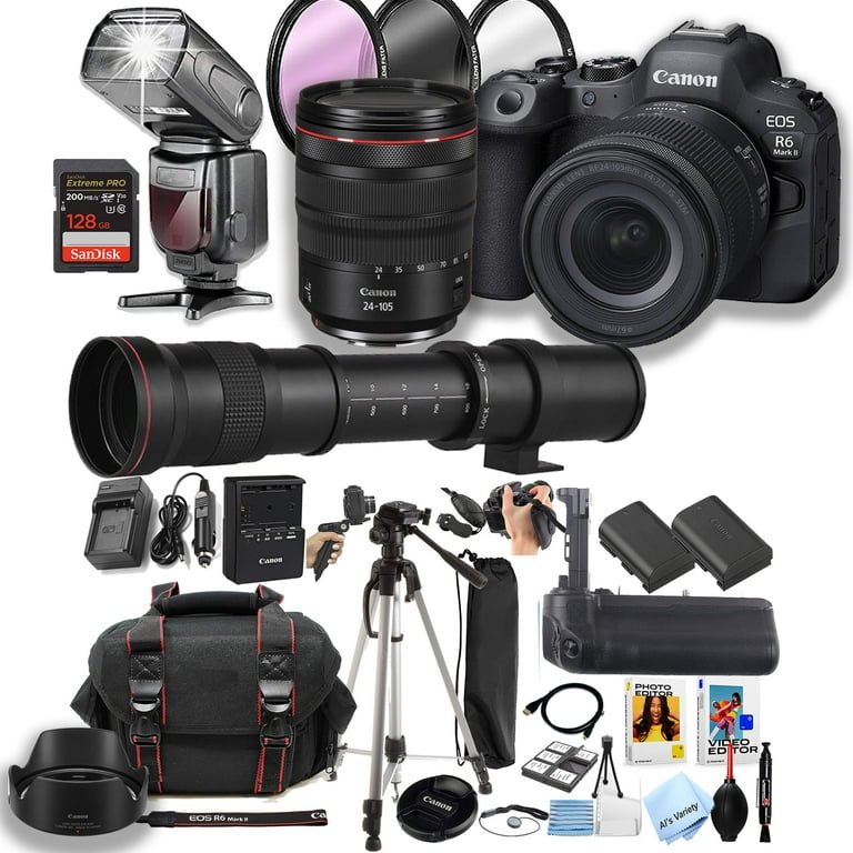 Canon EOS R6 Mark II Mirrorless Digital Camera with RF 24-105mm f