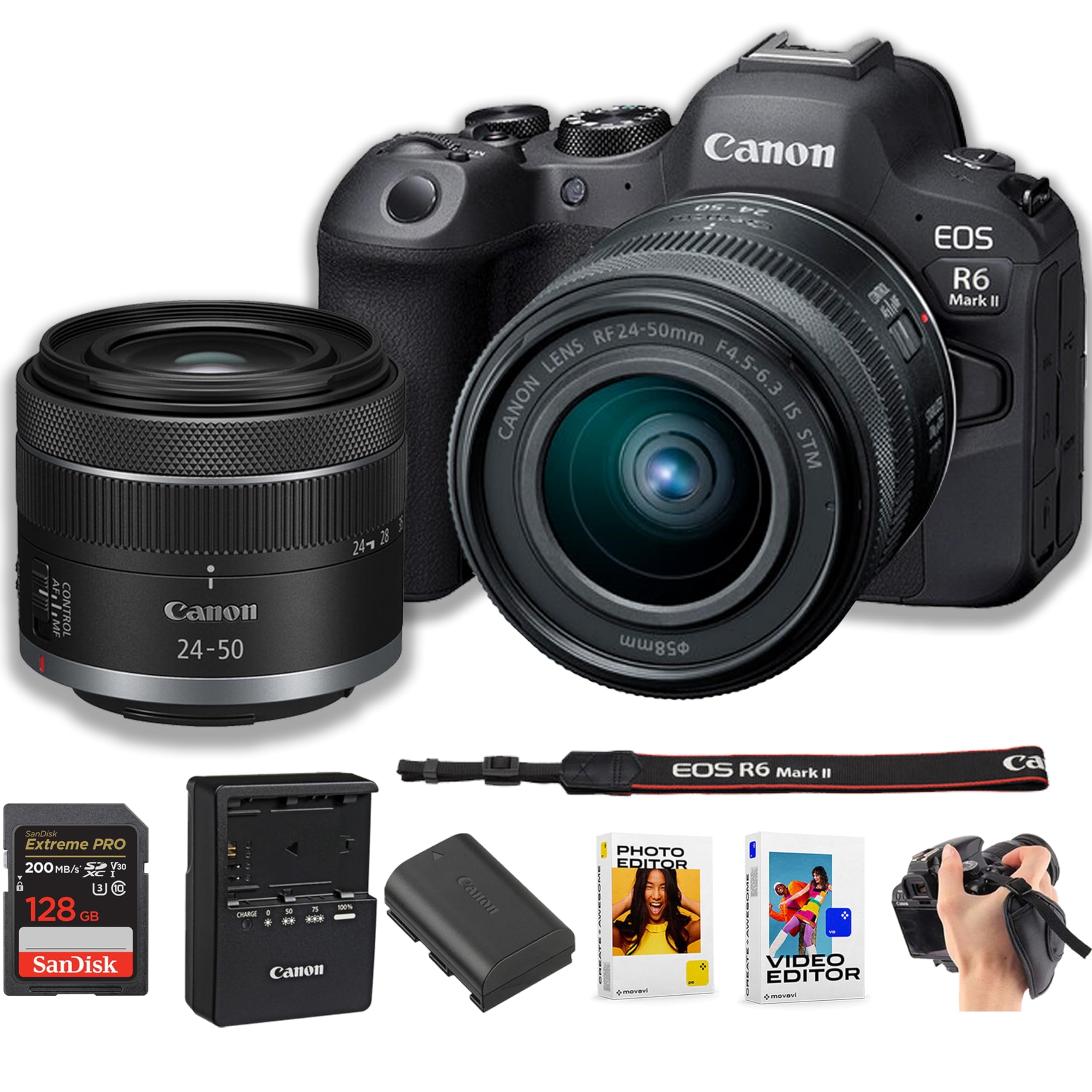 Canon EOS R6 MarkⅡ RF Amazon.com : Canon EOS R6 Mark II Mirrorless Camera w/RF 24-70mm f