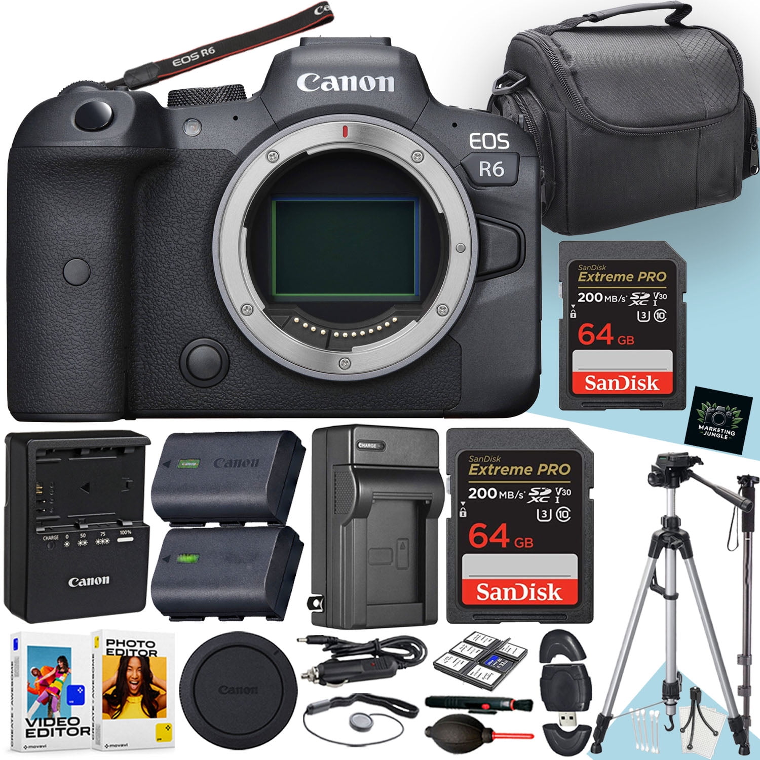 家電 Canon EOS R6 Canon EOS R6 Full-Frame Mirrorless Camera Body Only (International