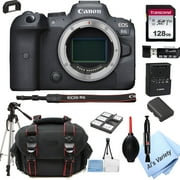 Canon EOS R6 Mirrorless Digital Camera Body Bundle + 128GB Memory + Case + Tripod 18pc Bundle (International Version)