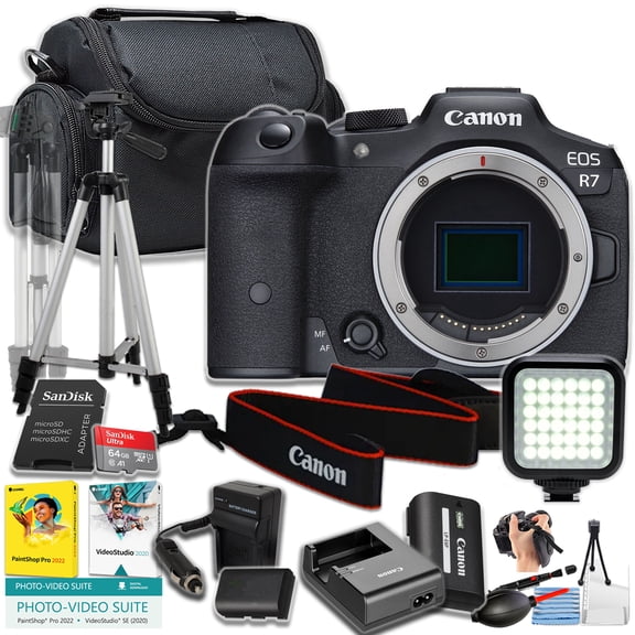 Canon EOS R7 32.5 Megapixel Mirrorless Camera Body Only, Black - (International Version)