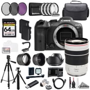 Canon EOS R7 Camera + RF 70-200mm f/4 L IS USM Lens+64GB+Ext Bat+9 PC Filter-MEGA Kit International Version