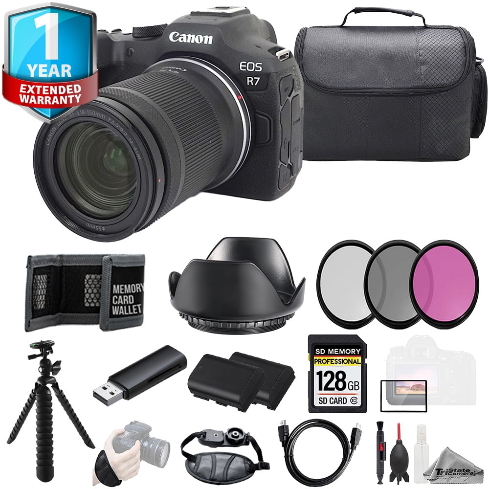 Canon EOS R7 Camera w/ RF-S 18-150mm Lens+1Yr Warranty +128GB- Kit