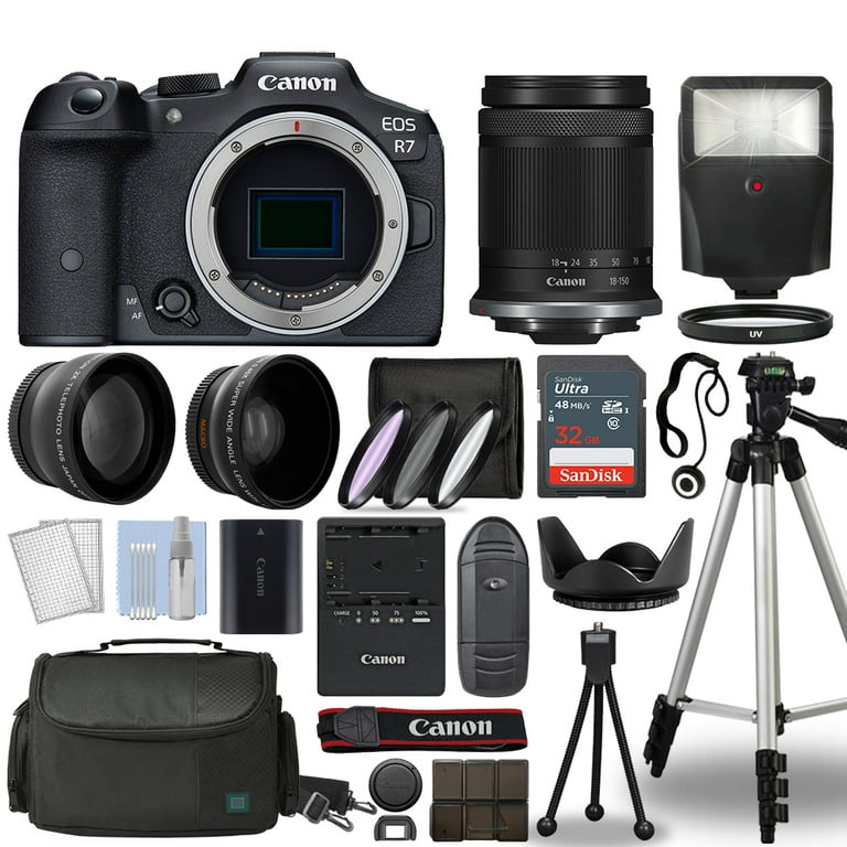 Canon EOS R7 Professional Camera for Beginners, 32.5MP, Flip