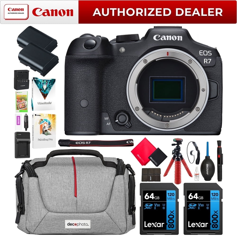 Canon EOS R7 Mirrorless APS-C Interchangeable Lens Camera Body 5137C002 ...