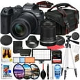 thumbnail image 1 of Canon EOS R7 Mirrorless Camera with 18-150mm Lens Bundled Kit + Accessory Package with LED Video Light, HD Filters, 64GB Extreme SD, Case, & Editing Software Package (International Version), 1 of 5