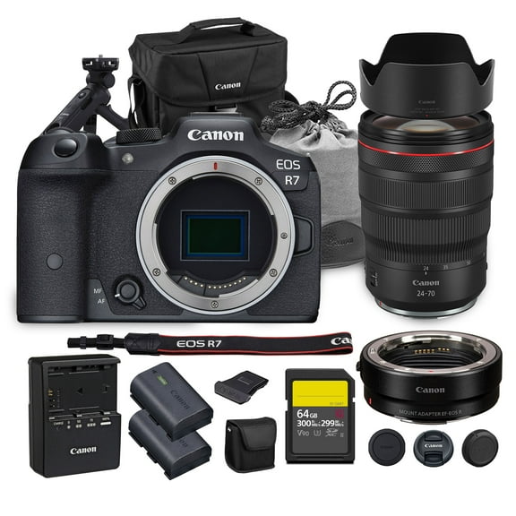 Canon EOS R7 Mirrorless Camera  32.5MP APS-C Sensor, 4K60p Video