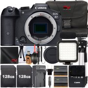 Canon EOS R7 Mirrorless Camera (Body Only) with 2 Pack SanDisk 128GB Memory Card + Case + LED Flash + SV Premium Accessory Bundle (International Version)