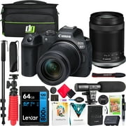 Canon EOS R7 Mirrorless Camera Body with RF-S 18-150mm F3.5-6.3 IS STM Lens 5137C009 Bundle with Deco Gear Photography Bag + Microphone + Monopod + Software & Accessories Kit