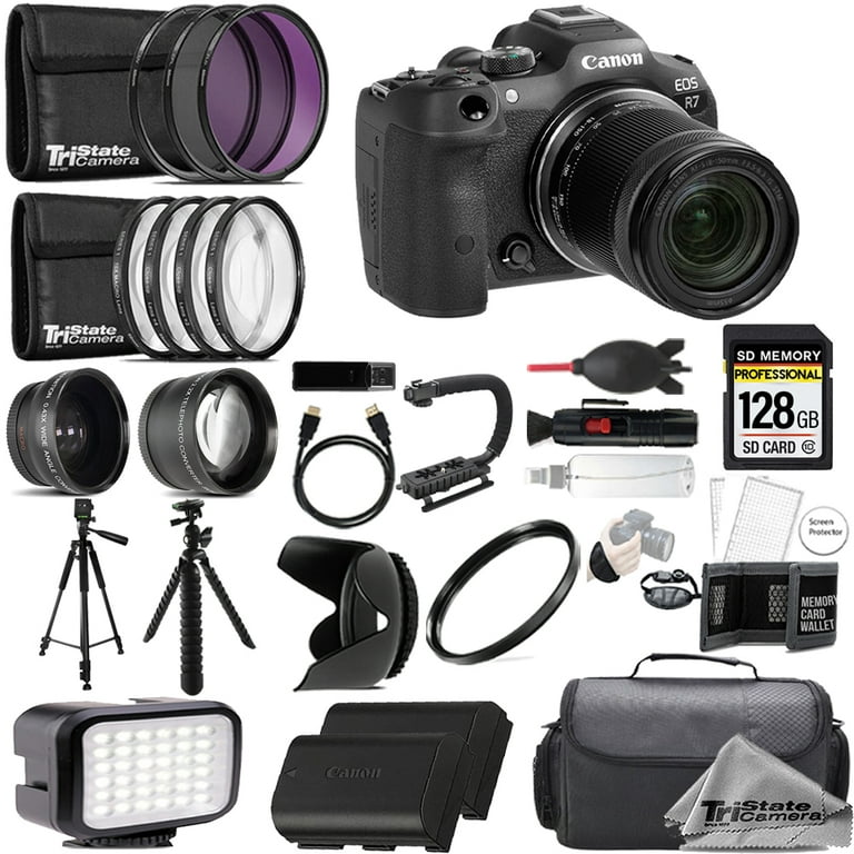 Canon EOS R7 Mirrorless Camera with 18-150mm Lens+ 128GB + Extra