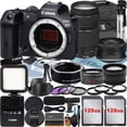 thumbnail image 1 of Canon EOS R7 Mirrorless Camera with RF-S 18-45mm + EF 75-300mm Lens + Mount Adapter + 2 Pack 128GB Memory Card + Case + ZeeTech Accessory (International Version), 1 of 11