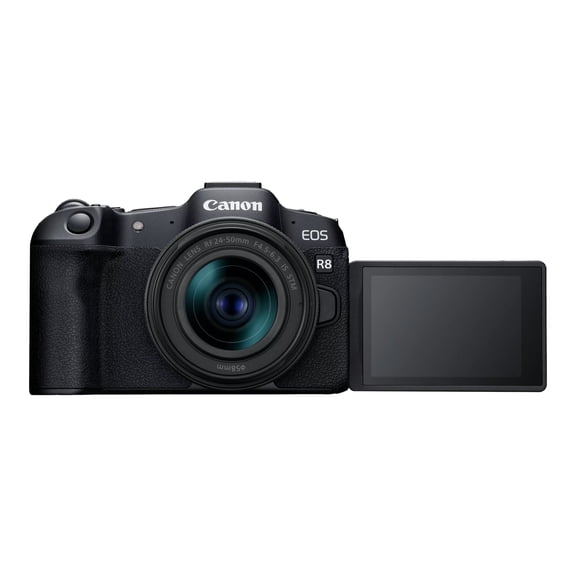 Canon EOS R8 - Digital camera - mirrorless - 24.2 MP - Full Frame - 4K / 60 fps - 2x optical zoom RF 24-50mm F4.5-6.3 IS STM lens - Wi-Fi, Bluetooth