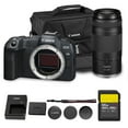 thumbnail image 1 of Canon EOS R8 Mirrorless Camera | 24.2MP Full Frame Sensor 4K 60p Video | Compact Lightweight Hybrid Camera for Travel and Content (5803C002) + Canon RF 75-300mm Lens + 64GB Card + Bag, 1 of 8
