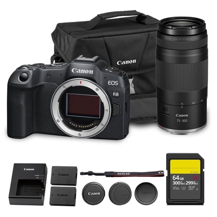 Canon EOS R8 Mirrorless Camera 24.2MP Full-Frame Sensor, 4K60p Video