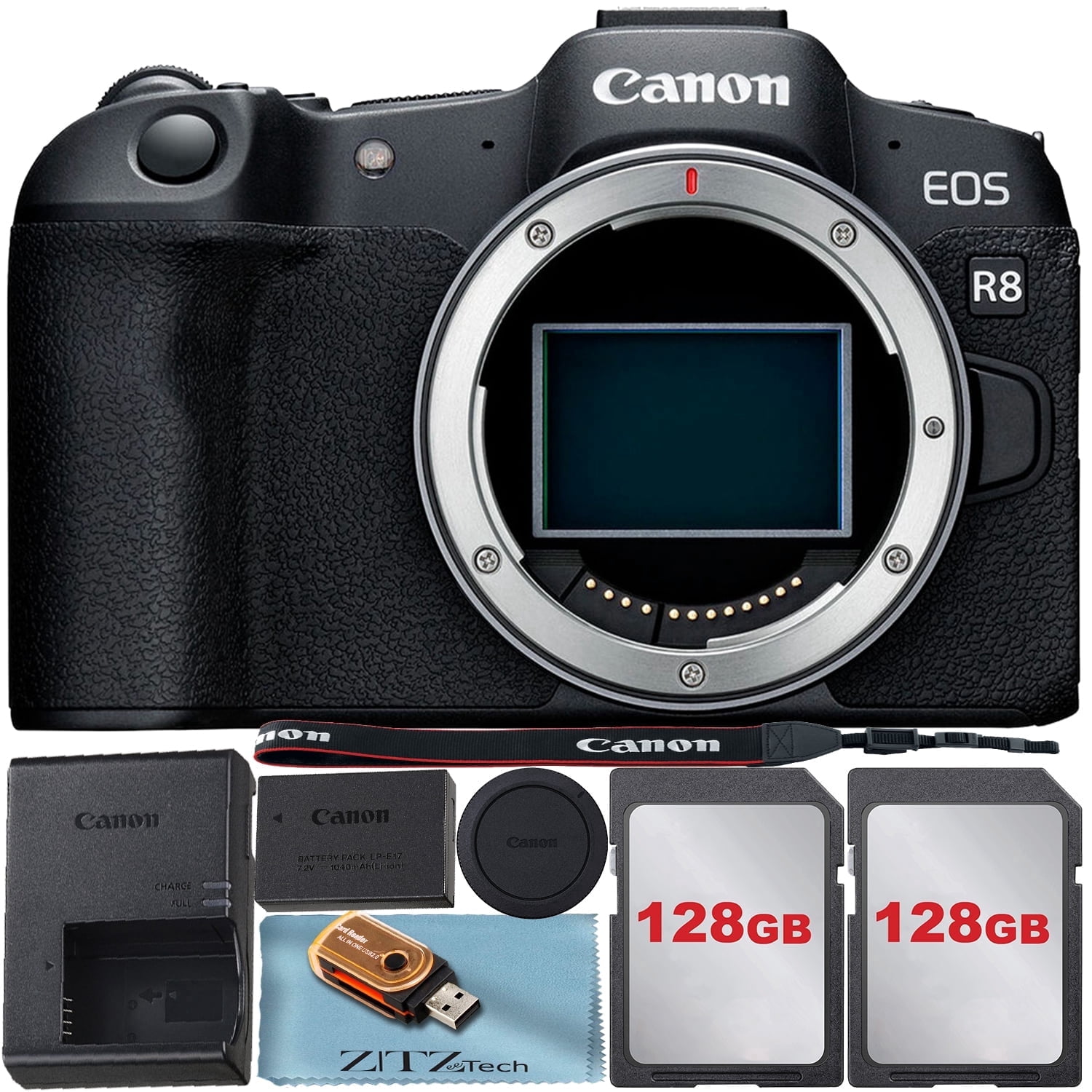 Canon EOS R8 Mirrorless Camera (Body Only) Full-Frame CMOS Sensor with ...