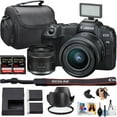 thumbnail image 1 of Canon EOS R8 Mirrorless Camera w/24-50mm Lens + 2pc Sandisk 64GB Extreme Memory Card + Camera Case + More (15pc Bundle), 1 of 6
