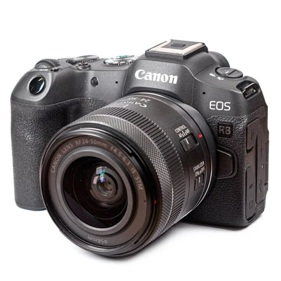 Canon EOS R8 Mirrorless Camera w/ RF 24-50mm f/4.5-6.3 IS STM Lens 5803C012 -International Version