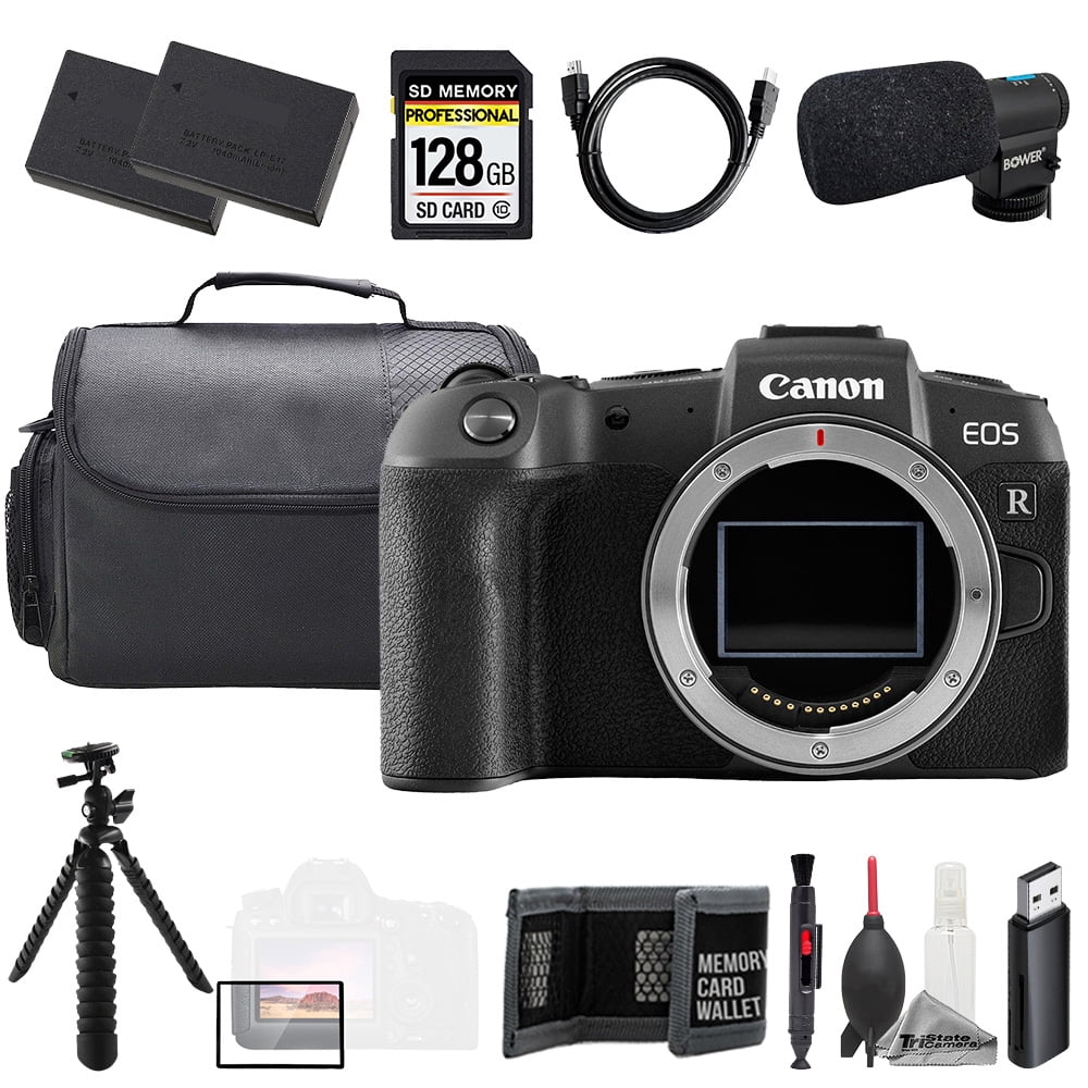 Canon EOS RP (Body) + Mic + 128GB + Extra Battery+ Tripod