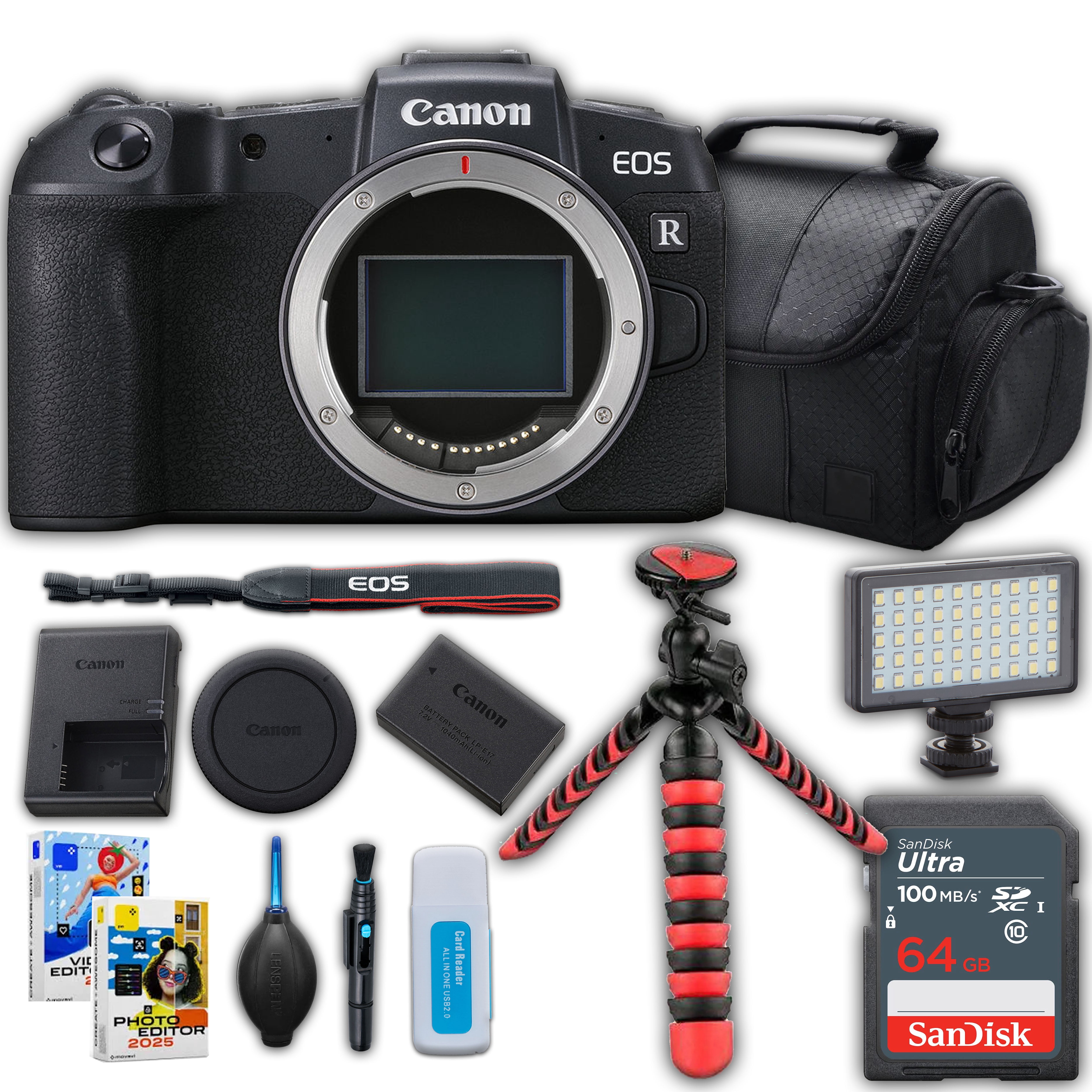 Canon EOS RP Mirrorless Camera Body Only + SanDisk 64GB Memory