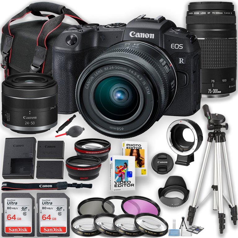 Canon EOS RP Mirrorless Camera with RF 24-50mm f/4.5-6.3 IS Canon EOS RP Mirrorless Camera with RF 24-50mm f/4.5-6.3 IS