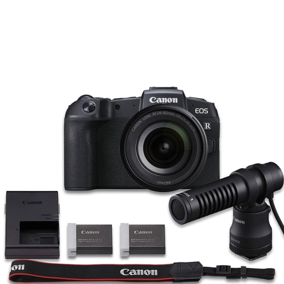 Canon EOS RP Mirrorless Camera Video Creator Combo | Canon USA Model | with RF 24-105mm f/4-7.1 is STM Lens