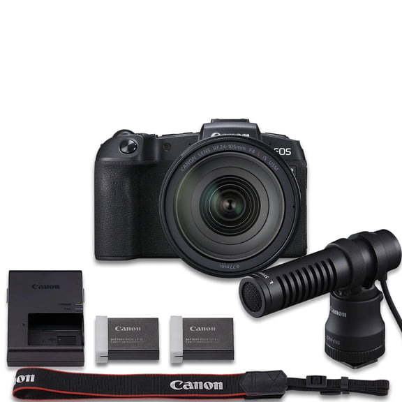 Canon EOS RP Mirrorless Camera Video Creator Combo | Canon USA Model | with RF 24-105mm f/4 L is USM Lens