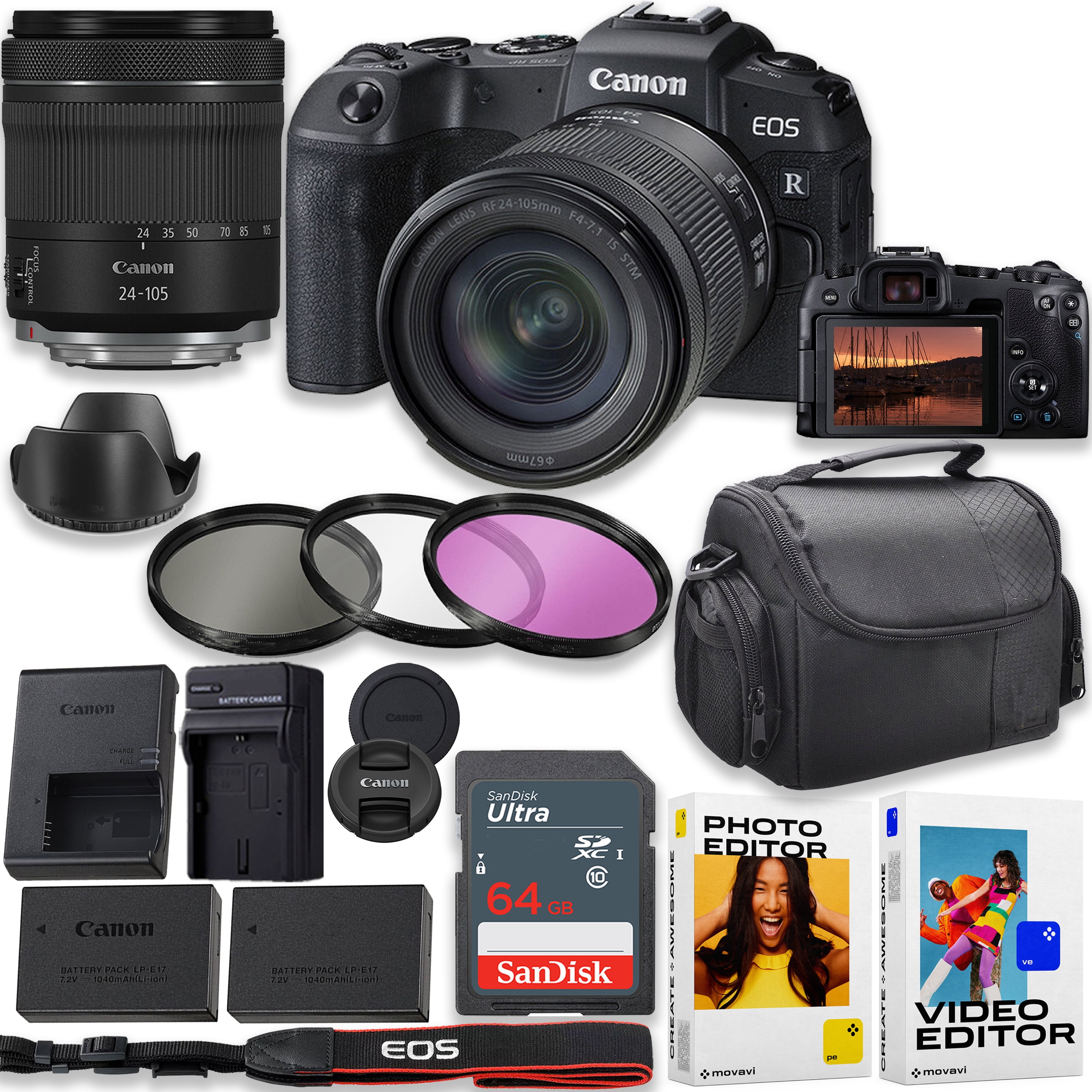 Canon EOS RP Mirrorless Camera w/ Canon RF 24-105mm f/4-7.1 IS STM