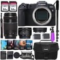 thumbnail image 1 of Canon EOS RP Mirrorless Camera w/Mount Adapter + Portrait - Canon EF 50mm STM & Telephoto - Canon EF 75-300mm III Lens Kit + Valued Accessory Bundle, 1 of 1