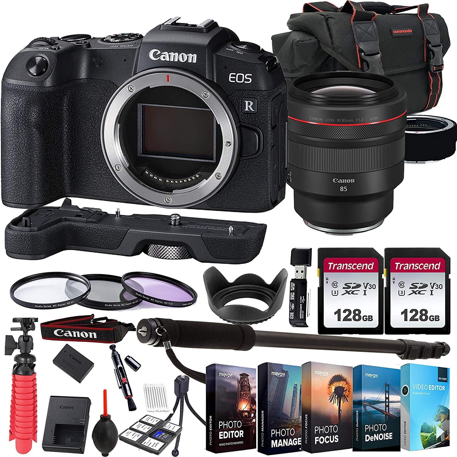 Canon EOS RP Mirrorless Camera with RF 85mm f/1.2L USM Lens+ 256GB ...