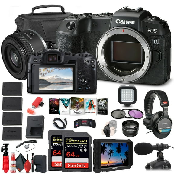 Canon EOS RP Mirrorless Digital Camera (3380C002) + RF 50mm More (International Version)