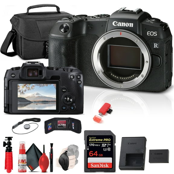 Canon EOS RP Mirrorless Digital Camera New (Body Only) (3380C002) with 64GB Memory Card Pro Bundle (International Version)