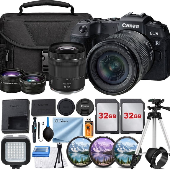 Canon EOS RP Mirrorless Digital Camera RF 24-105MM Large 32GB (3380C002) (International Version)