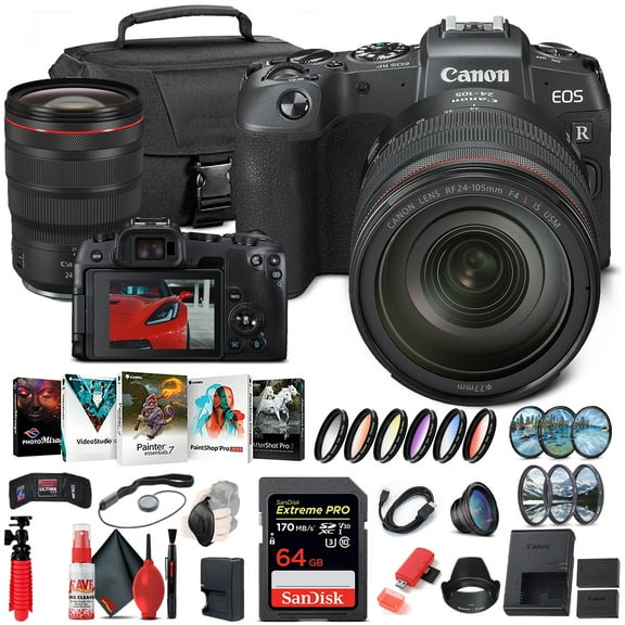 Canon EOS RP Mirrorless Digital Camera with 24-105mm Lens (3380C012) + Canon RF (International Version)