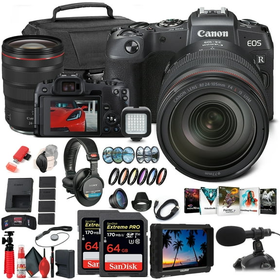 Canon EOS RP Mirrorless Digital Camera with 24-105mm Lens (3380C012) + Canon RF (International Version)