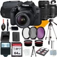 thumbnail image 1 of Canon EOS Rebel 2000D Camera with 18-55mm+Canon EF-S 55-250mm f/4-5.6 IS STM Lens+COMMANDER Starter Kit+Lens Filters+CASE+64Memory Cards (18PC), 1 of 5