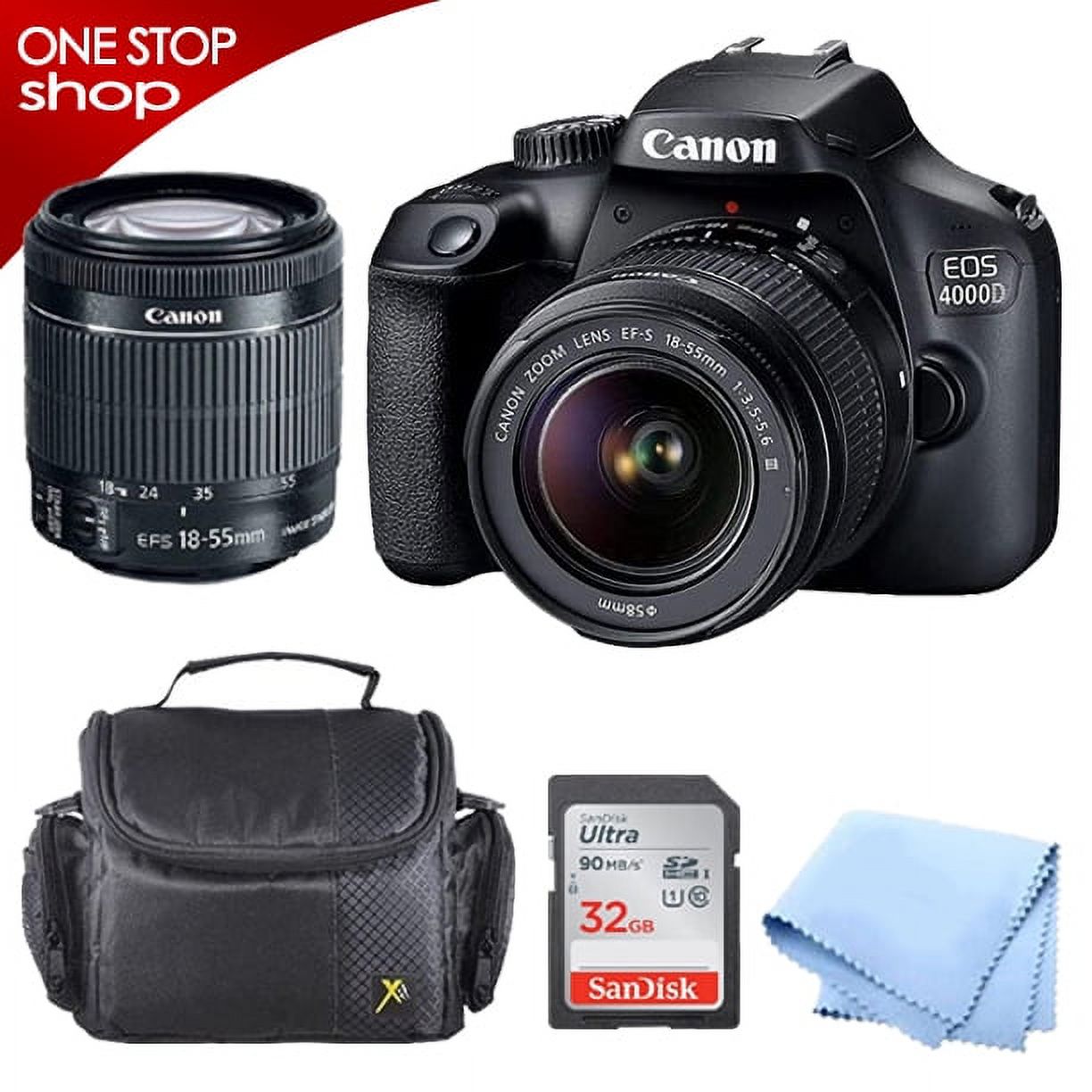 Canon EOS Rebel 2000D DSLR Camera with 1855mm is II Lens Bundle + 32GB