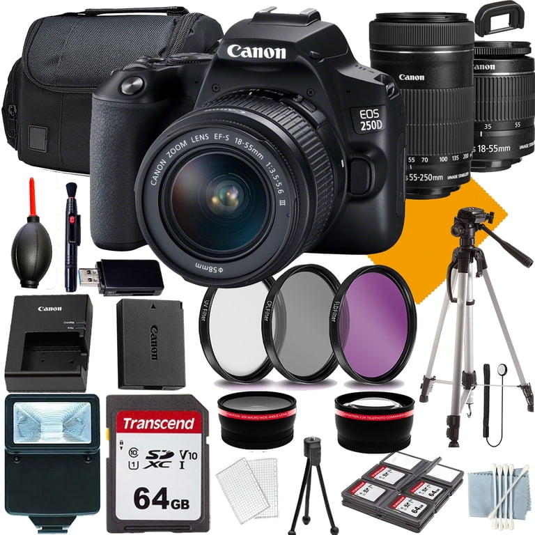 18 55mm Canon 250d Mirrorless Canon 250D 18-55mm 50mm Portrait Kit