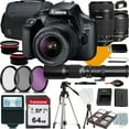 thumbnail image 1 of Canon EOS Rebel 4000D Camera with 18-55mm+Canon EF-S 55-250mm f/4-5.6 IS STM Lens+500mm f/8.0 Telephoto Lens for T-mount+COMMANDER Starter Kit+Lens Filters+CASE+64Memory Cards (18PC), 1 of 5