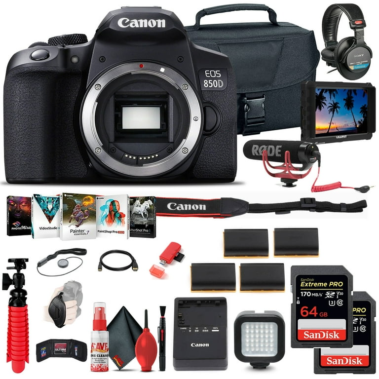 Canon EOS Rebel 850D T8i DSLR Camera (Body Only) 4K Monitor