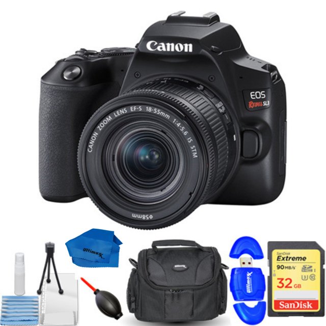 Canon EOS Rebel SL3 Camera with 1855mm IS STM Lens (Black) + Bundle