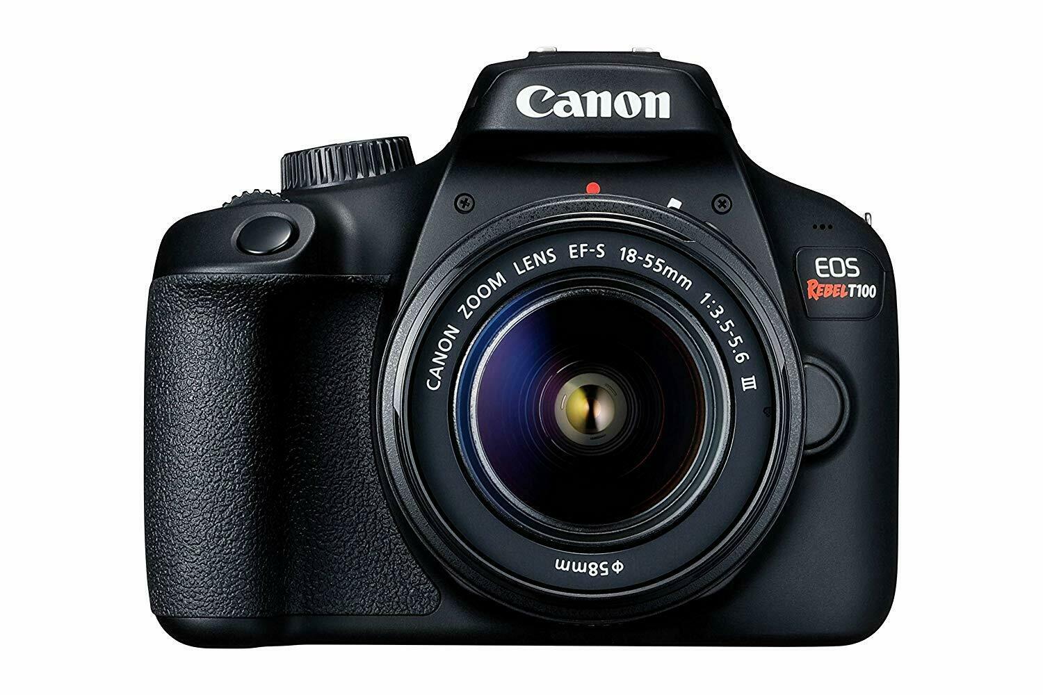 Canon EOS Rebel T100 / 4000D DSLR Camera (w/ 18-55 III) - image 1 of 3